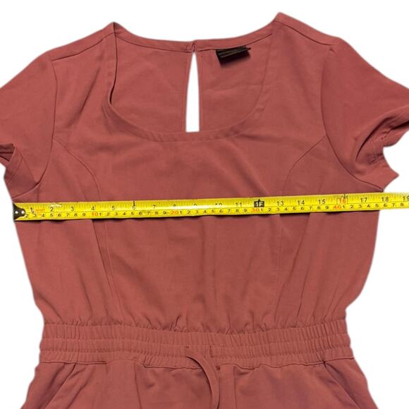 32 Degrees Cool Pink Round Neck Elastic Waist Dress Small NWOT - Picture 3 of 4